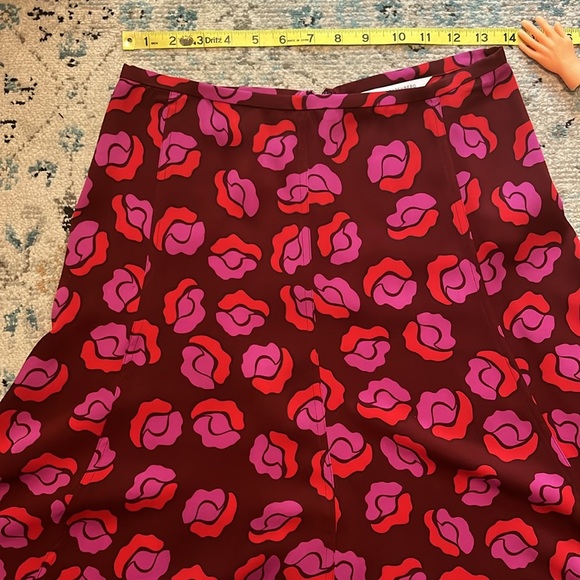 DVF Rosalita Ballet Rose Floral Silk Skirt - Picture 7 of 15